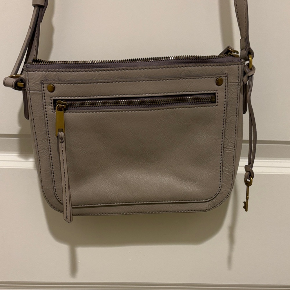 Fossil Taupe Crossbody Bag